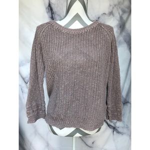 MADEWELL J.CREW Tan Knitted chunky sweater sz S